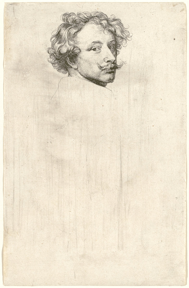 Self-Portrait by Sir Anthony van Dyck (Flemish, 1599 - 1641), 16X12"(A3)Poster Print