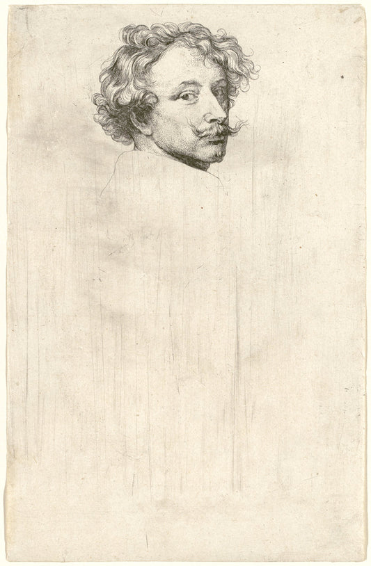 Self-Portrait by Sir Anthony van Dyck (Flemish, 1599 - 1641), 16X12"(A3)Poster Print