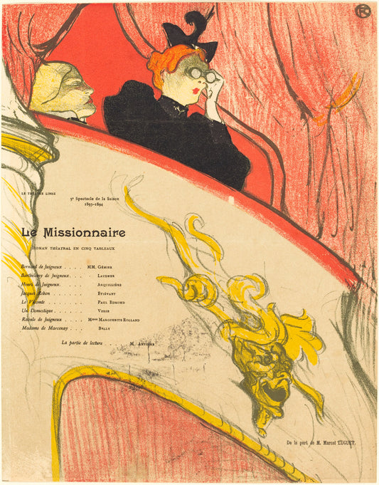 Le Missionnaire by Henri de Toulouse-Lautrec (French, 1864 - 1901), 16X12"(A3)Poster Print