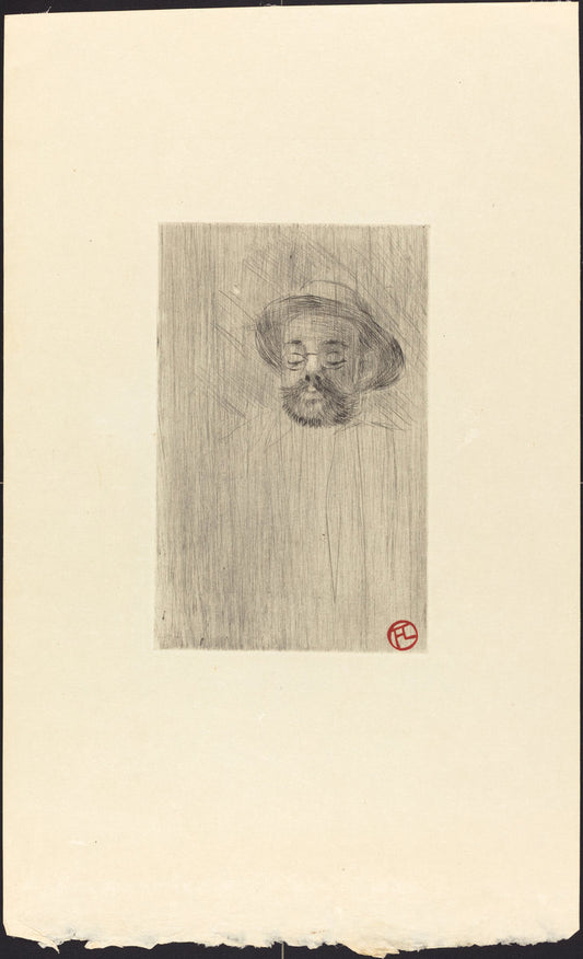Henry Somm by Henri de Toulouse-Lautrec (French, 1864 - 1901), 16X12"(A3)Poster Print
