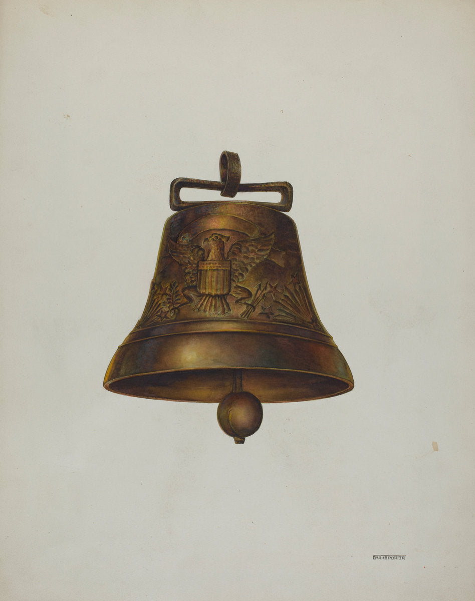 Animal Bell by Gerald Transpota (American, active c. 1935), 16X12"(A3)Poster Print