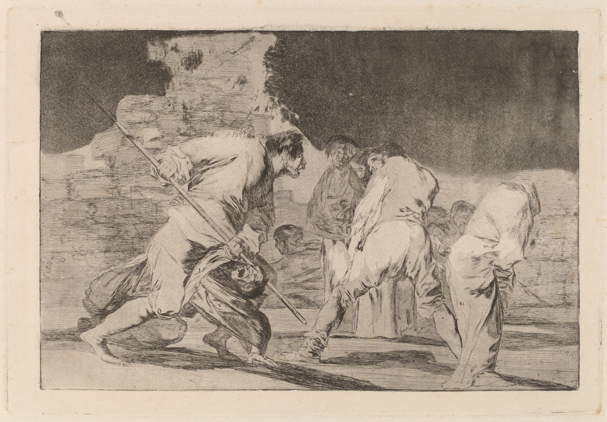 Disparate furioso (Furious Folly) by Francisco de Goya (Spanish, 1746 - 1828), 16X12"(A3)Poster Print