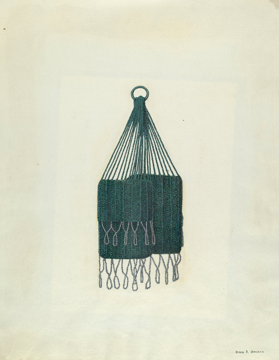Twin Beaded Bag by Byron Dingman (American, active c. 1935), 16X12"(A3)Poster Print