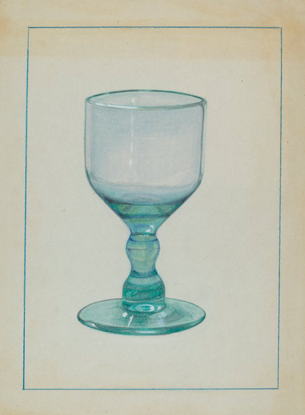 Glass by S. Brodsky (American, active c. 1935), 16X12"(A3)Poster Print