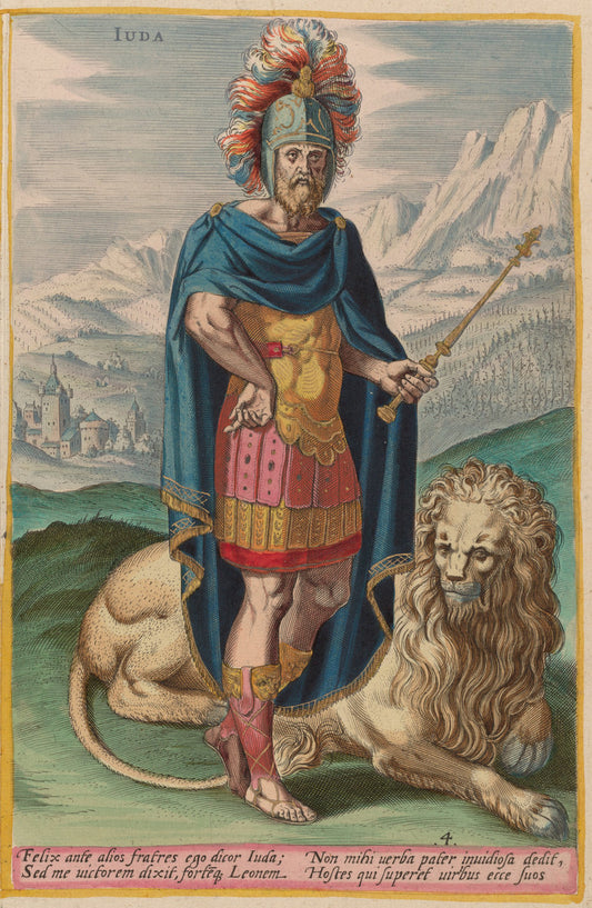 Juda by Jan Sadeler I after Crispen van den Broecke (Flemish, 1550 - 1600), 16X12"(A3)Poster Print