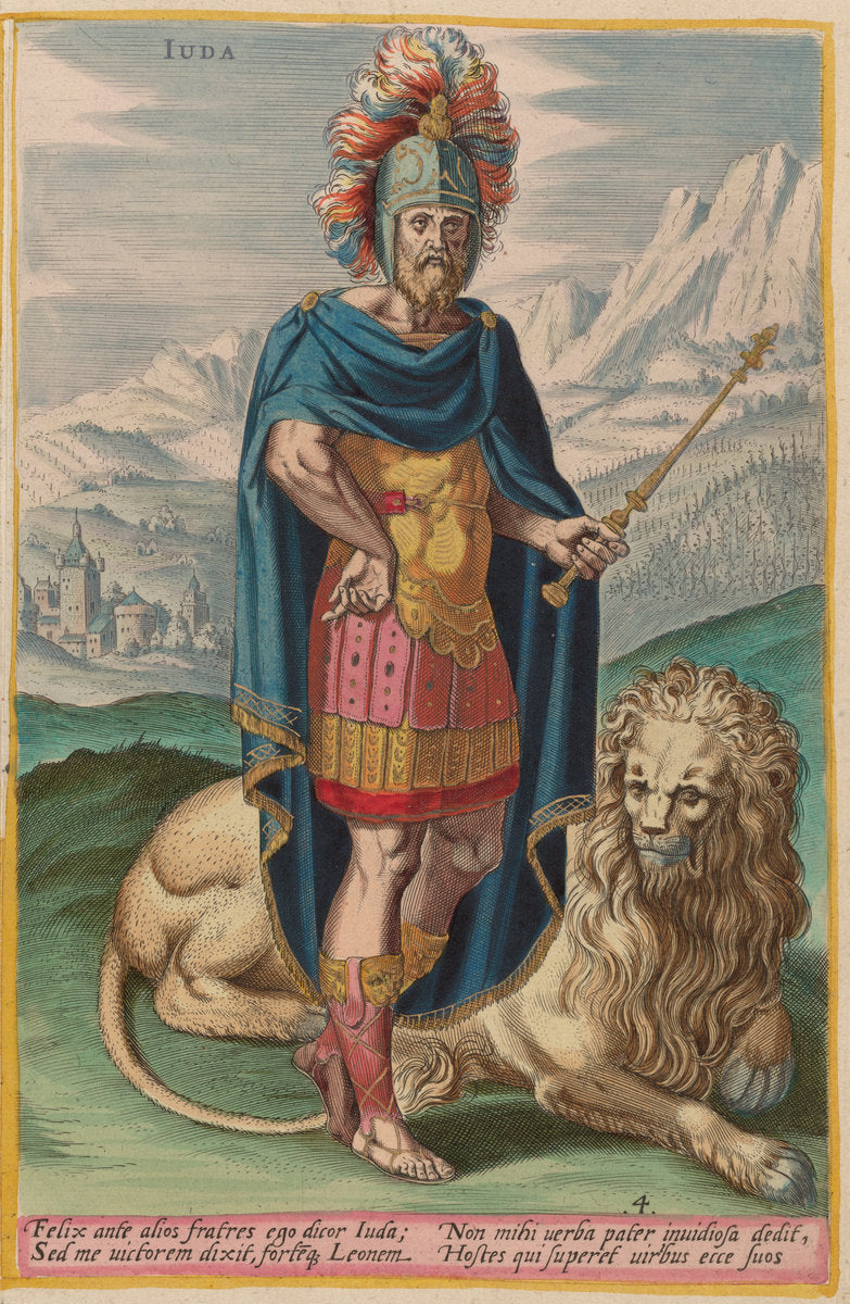 Juda by Jan Sadeler I after Crispen van den Broecke (Flemish, 1550 - 1600), 16X12"(A3)Poster Print
