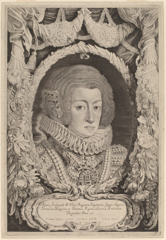 Maria Anna of Spain by Jacob Louis after Pieter Claesz Soutman (Dutch, 1595 - 1635 or after), 16X12"(A3)Poster Print