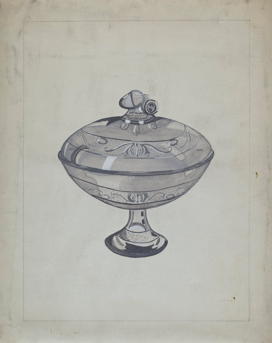 Glass Compote by Katherine Hastings (American, active c. 1935), 16X12"(A3)Poster Print