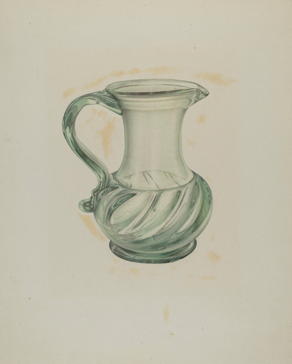 Pitcher by Marie Mitchell (American, active c. 1935), 16X12"(A3)Poster Print