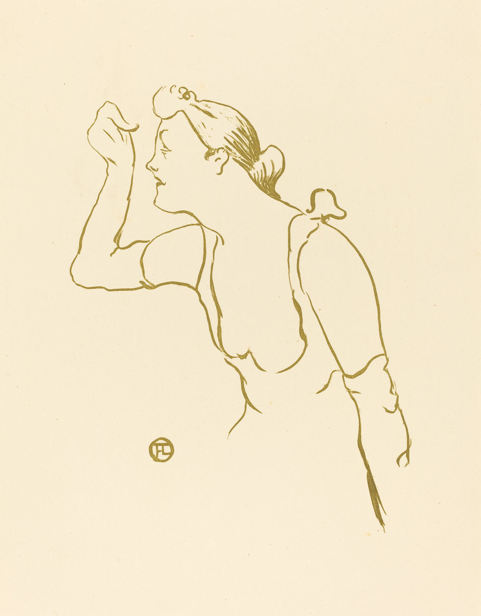 Paula Brébion by Henri de Toulouse-Lautrec (French, 1864 - 1901), 16X12"(A3)Poster Print