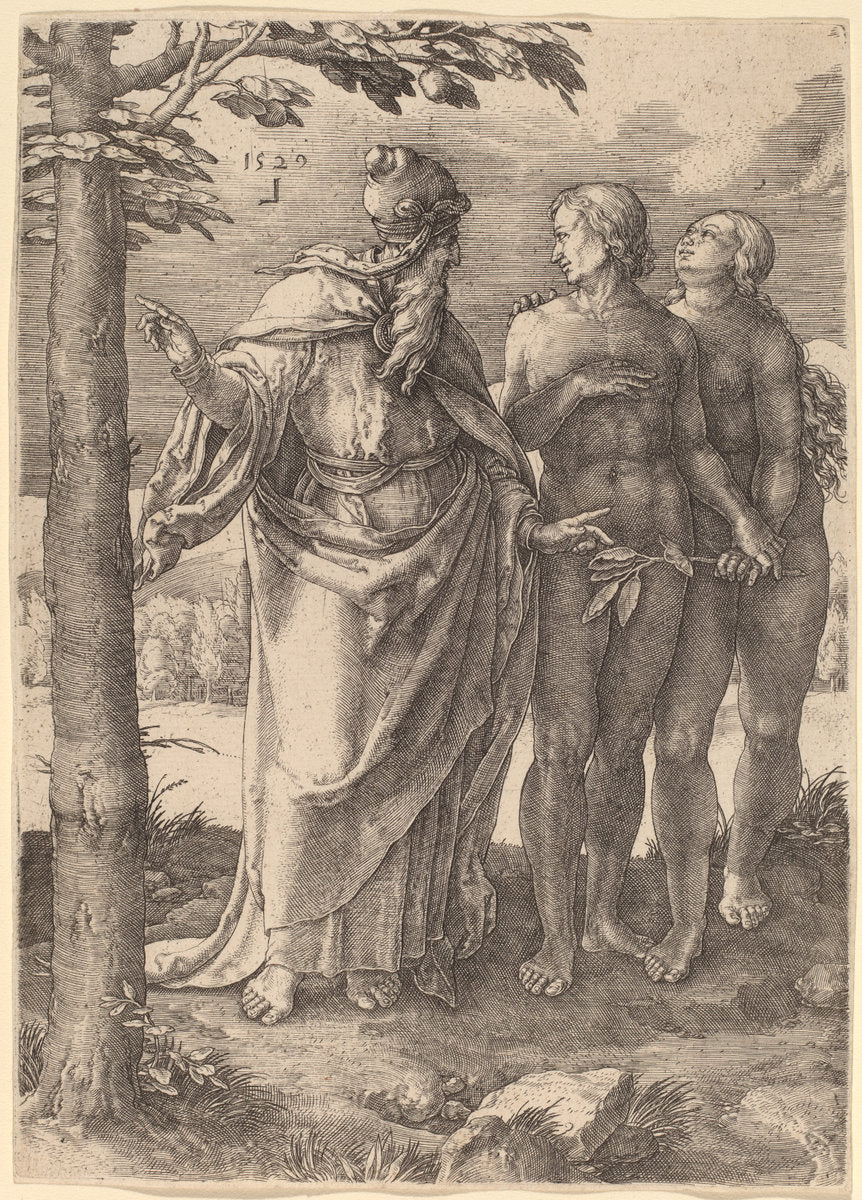 The First Prohibition by Lucas van Leyden (Netherlandish, 1489/1494 - 1533), 16X12"(A3)Poster Print