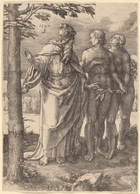 The First Prohibition by Lucas van Leyden (Netherlandish, 1489/1494 - 1533), 16X12"(A3)Poster Print