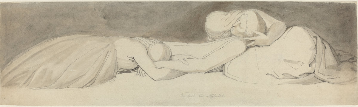 Comfort the Afflicted by John Flaxman (British, 1755 - 1826), 16X12"(A3)Poster Print