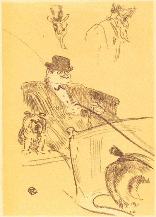 Cover for "La tribu d'Isodore" (Couverture pour "La tribu d'Isodore") by Henri de Toulouse-Lautrec (French, 1864 - 1901), 16X12"(A3)Poster Print