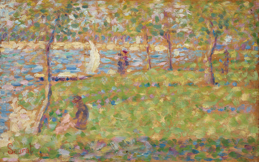 Study for "La Grande Jatte" by Georges Seurat (French, 1859 - 1891), 16X12"(A3)Poster Print
