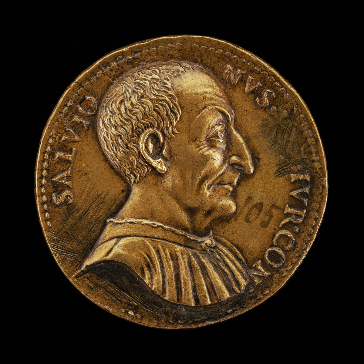 Luca Salvioni, died 1536, Paduan Jurist [obverse] by Giovanni da Cavino (Paduan, 1500 - 1570), 16X12"(A3)Poster Print