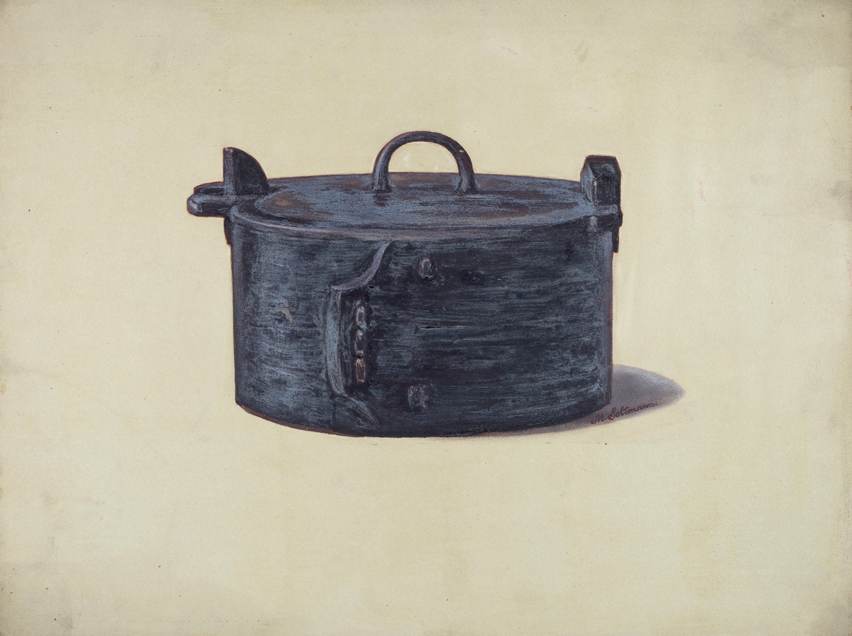 Wooden Work Box by Max Soltmann (American, active c. 1935), 16X12"(A3)Poster Print