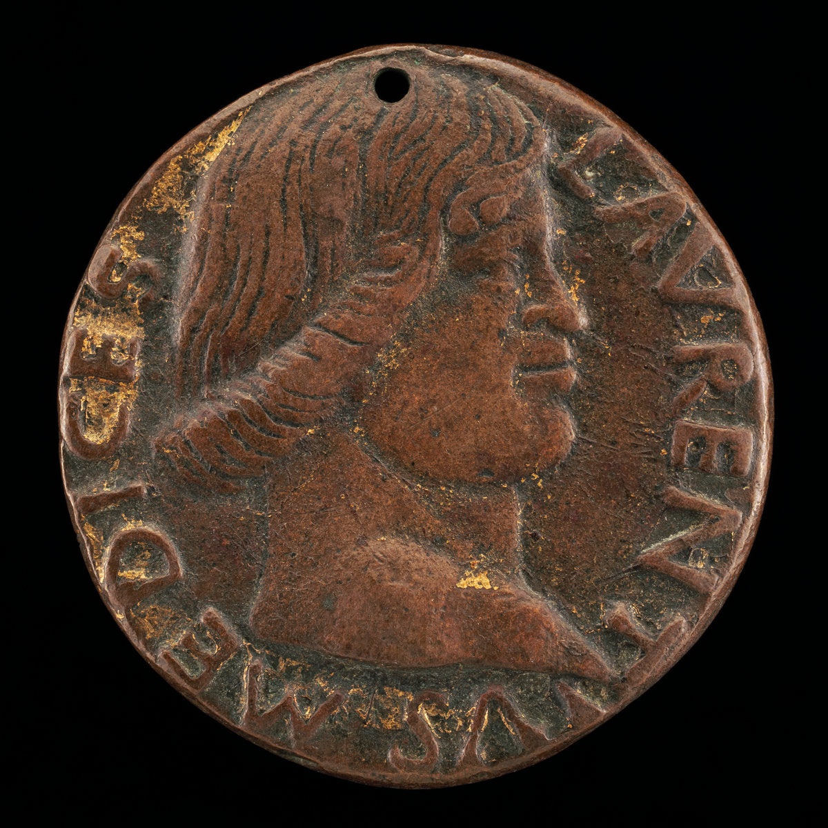Lorenzo de' Medici, il Magnifico, 1449-1492 [obverse] by Bertoldo di Giovanni (Italian, c. 1430/1440 - 1491), 16X12"(A3)Poster Print