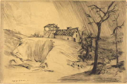 Brick-works (La Briqueterie) by Alphonse Legros (French, 1837 - 1911), 16X12"(A3)Poster Print