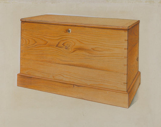 Small Shaker Chest by Sumner Merrill (American, active c. 1935), 16X12"(A3)Poster Print