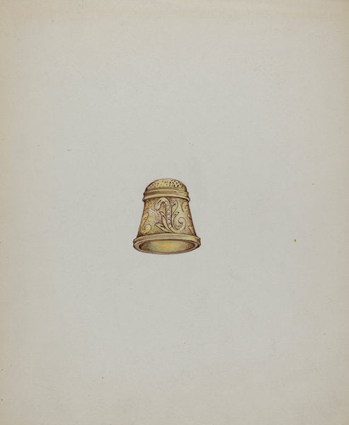 Gold Thimble by George Seideneck (American, active c. 1935), 16X12"(A3)Poster Print