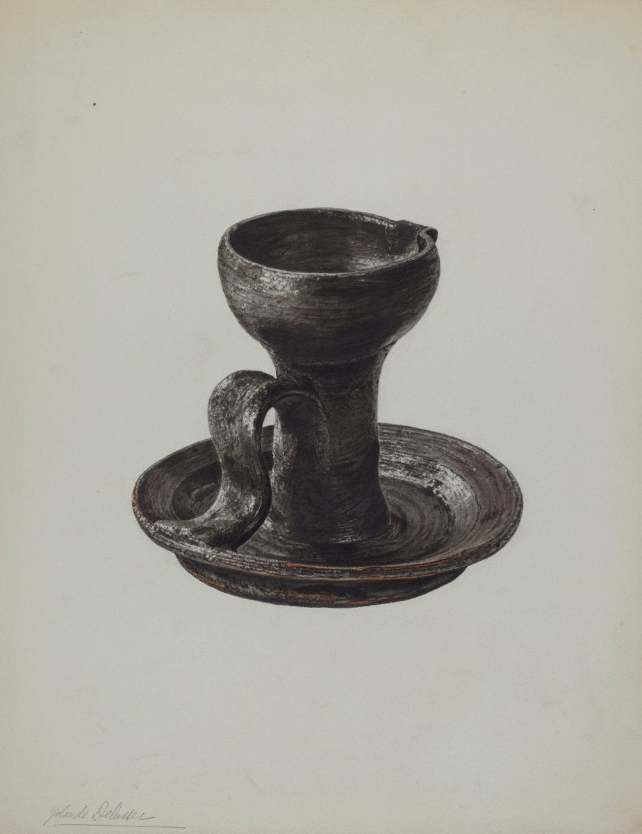 Grease Lamp by Yolande Delasser (American, active c. 1935), 16X12"(A3)Poster Print