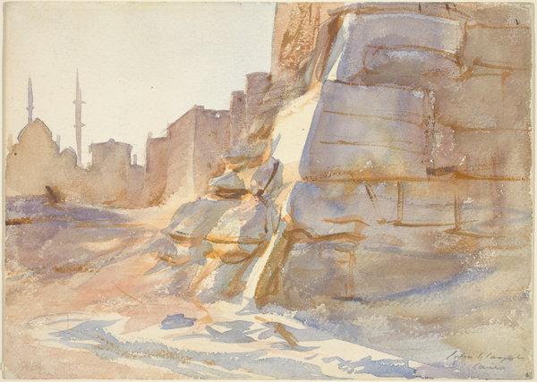 Cairo by John Singer Sargent (American, 1856 - 1925), 16X12"(A3)Poster Print