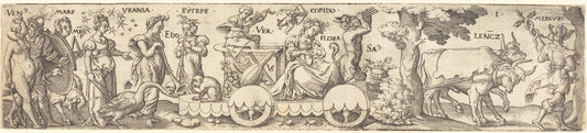 Spring by Virgil Solis (German, 1514 - 1562), 16X12"(A3)Poster Print