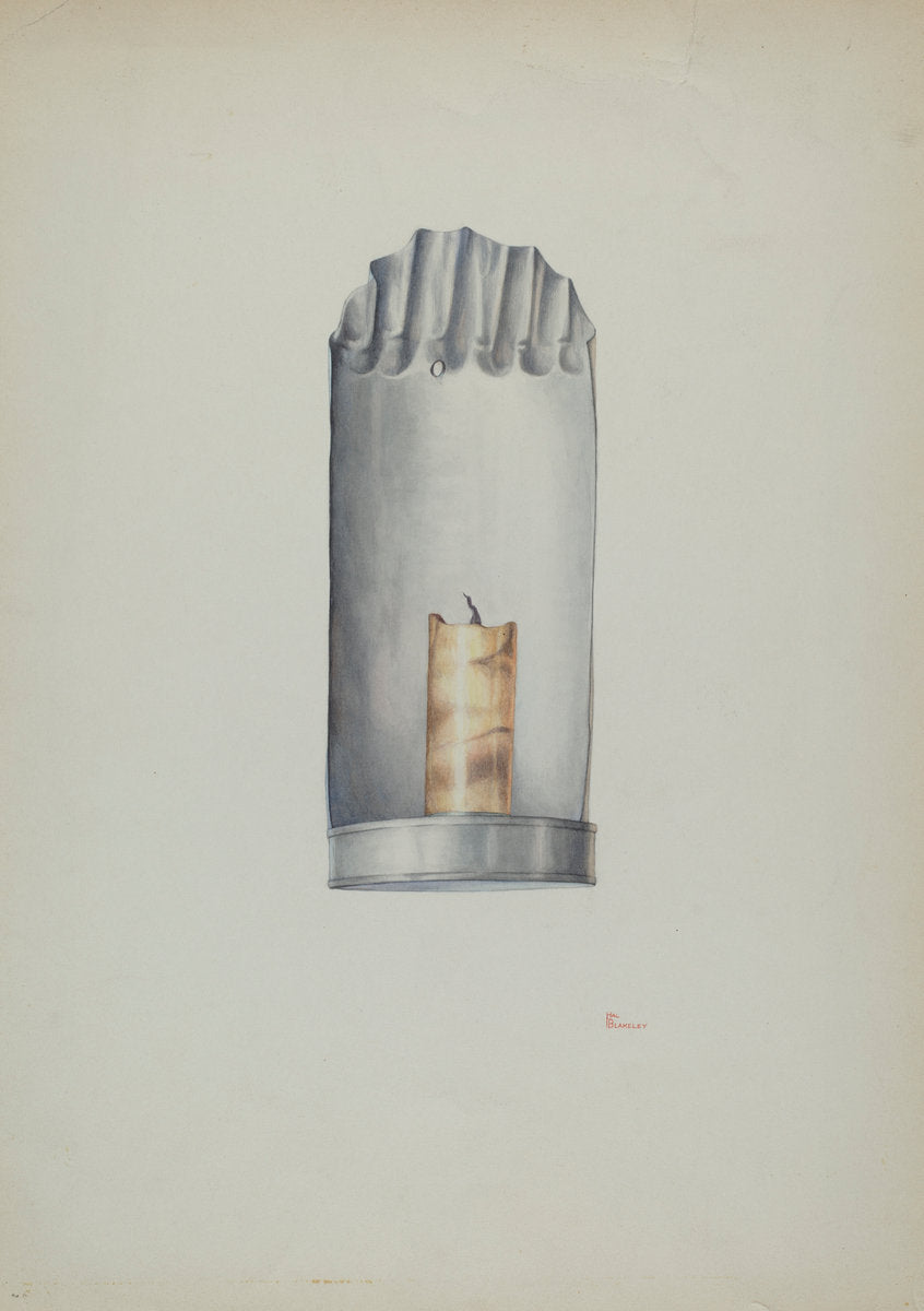 Candle Holder by William Kieckhofel (American, active c. 1935), 16X12"(A3)Poster Print