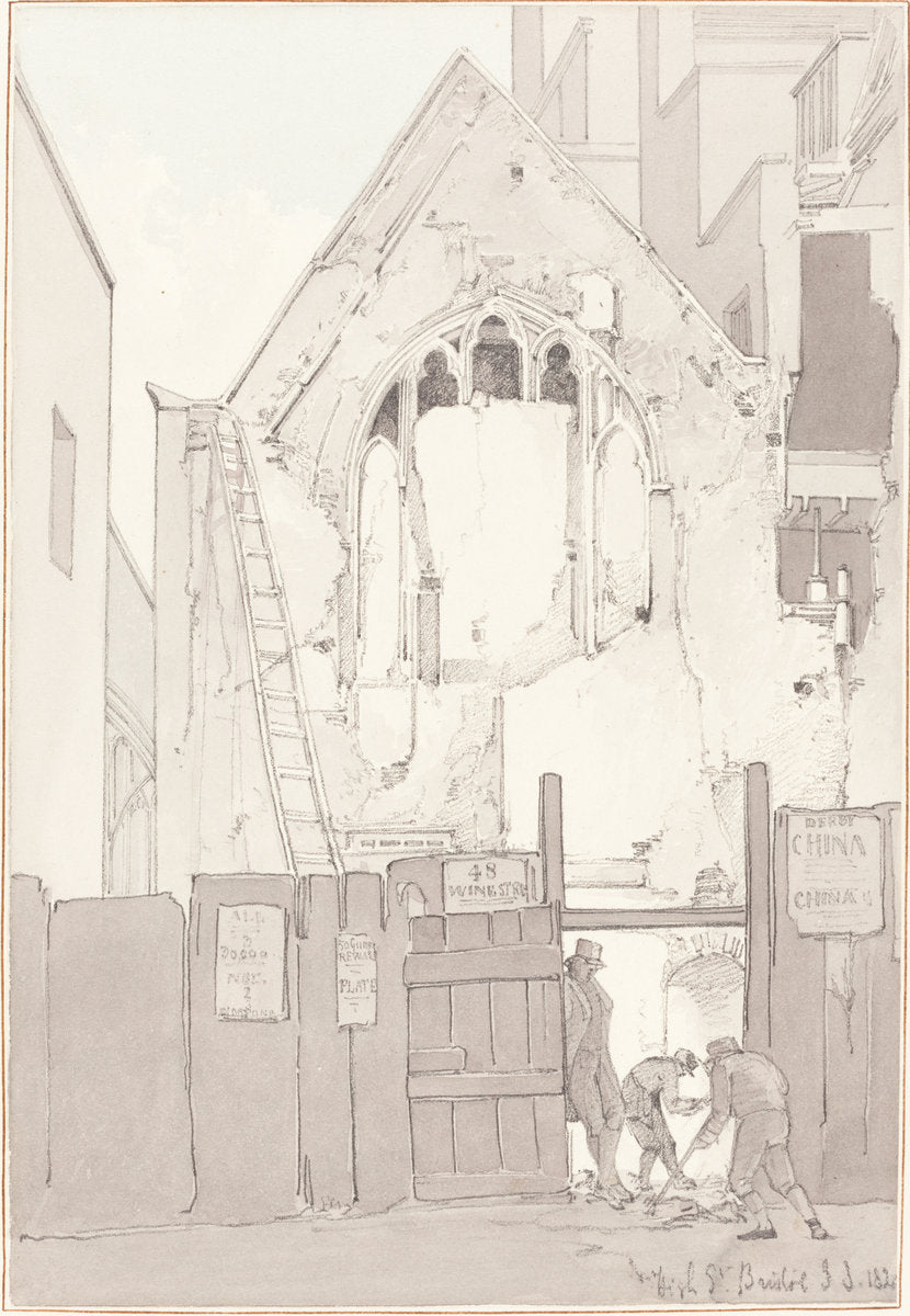High Street, Bristol by James Johnson (British, 1803 - 1834), 16X12"(A3)Poster Print