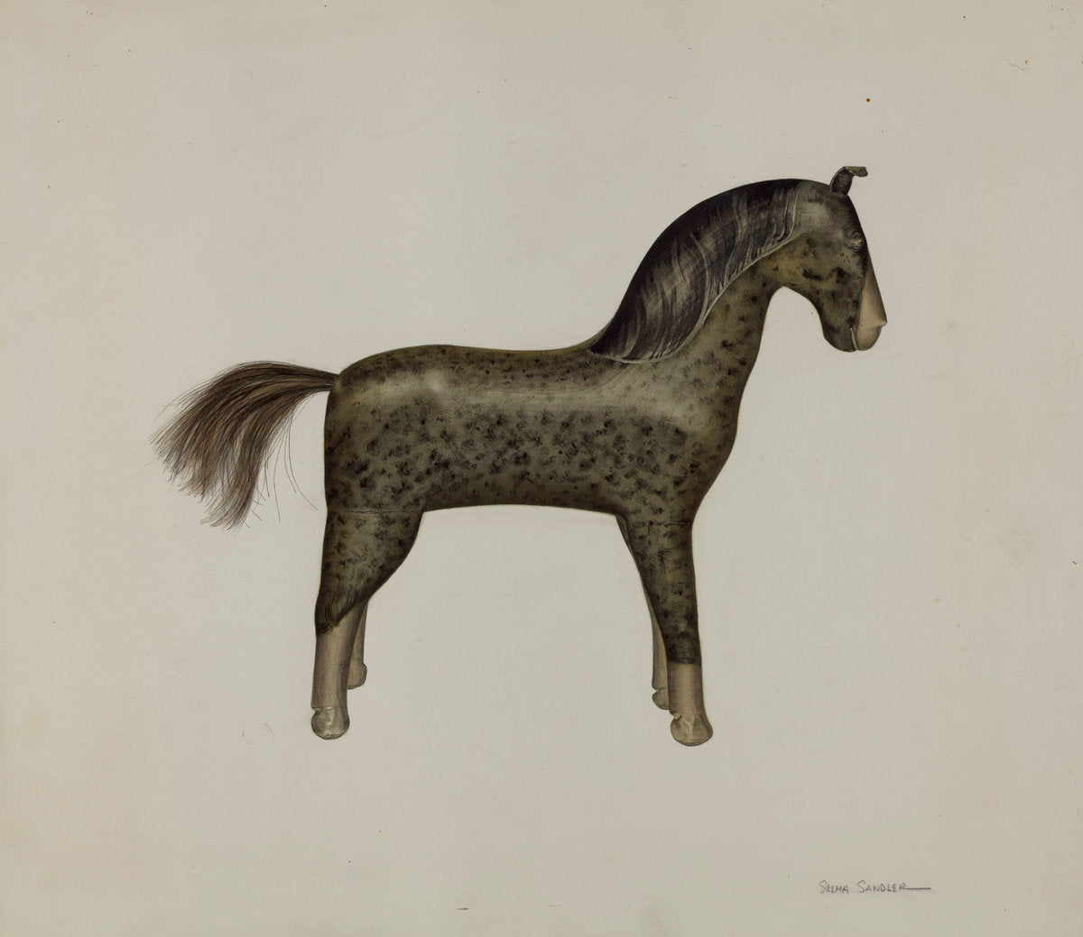 Horse by Selma Sandler (American, active c. 1935), 16X12"(A3)Poster Print