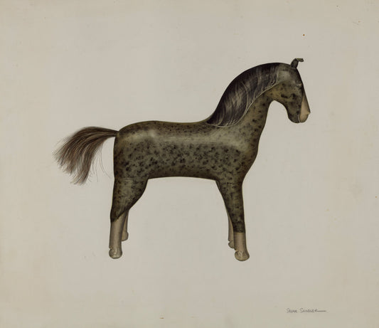 Horse by Selma Sandler (American, active c. 1935), 16X12"(A3)Poster Print