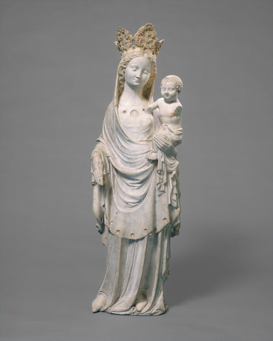 c. 1325/1350 by French 14th Century (Virgin and Child), 16X12"(A3)Poster Print