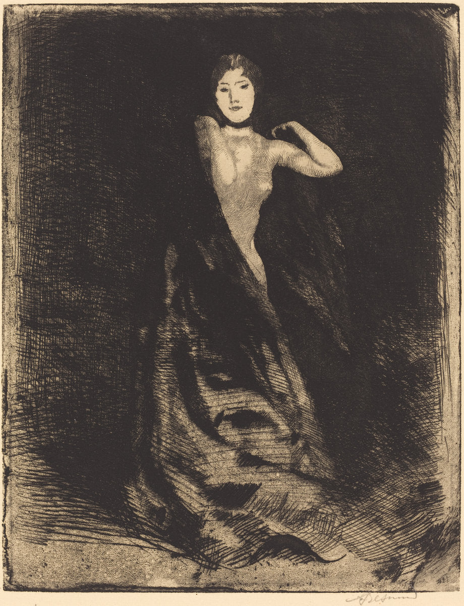 La Femme (frontispiece) by Albert Besnard (French, 1849 - 1934), 16X12"(A3)Poster Print