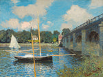 The Bridge at Argenteuil by Claude Monet (French, 1840 - 1926), 16X12"(A3)Poster Print