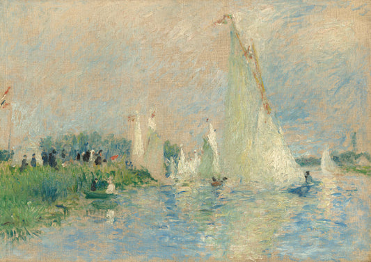 Regatta at Argenteuil by Auguste Renoir (French, 1841 - 1919), 16X12"(A3)Poster Print