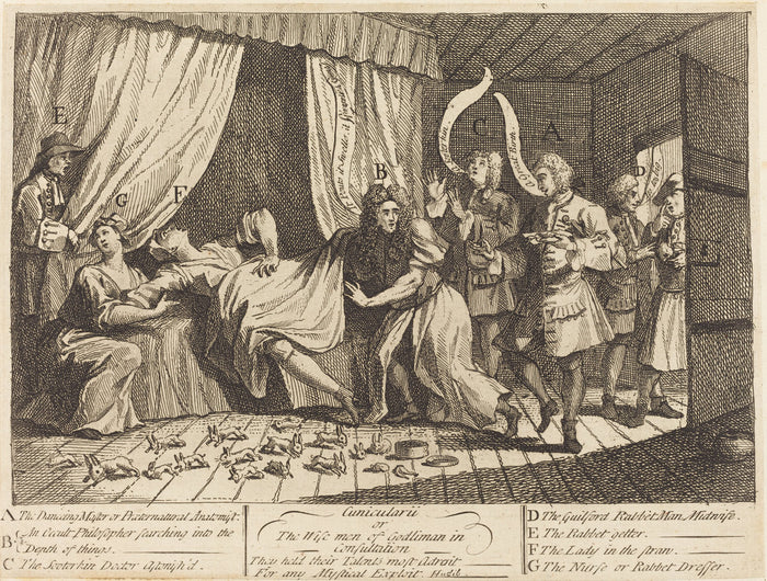 Cunicularii, or The Wise Men of Godliman in Consultation by William Hogarth (English, 1697 - 1764), 16X12