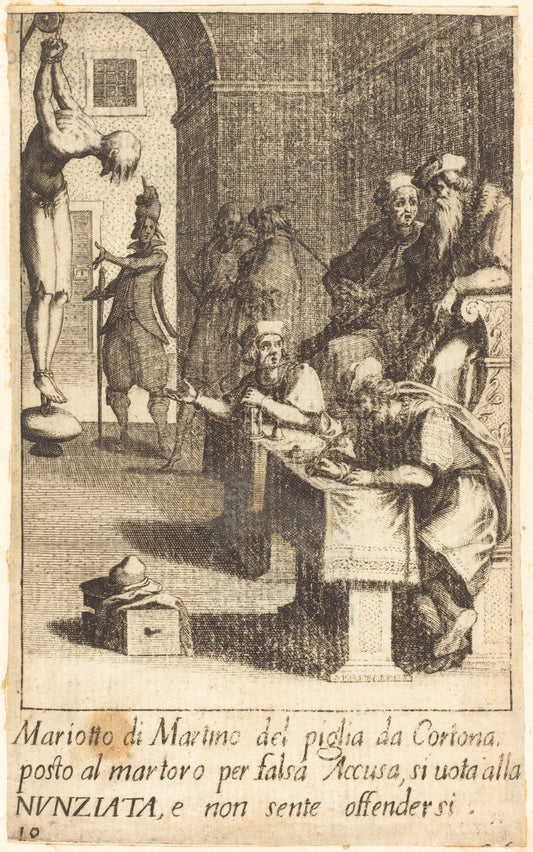 Mariotto di Martino by Jacques Callot (French, 1592 - 1635), 16X12"(A3)Poster Print