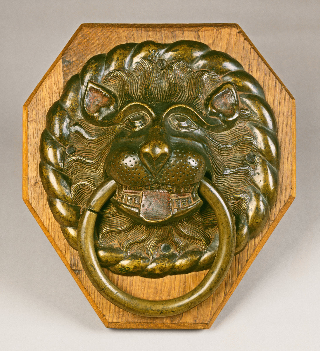 c. 1500 by South German 16th Century (Door Pull in the Form of a Lion's Head), 16X12"(A3)Poster Print