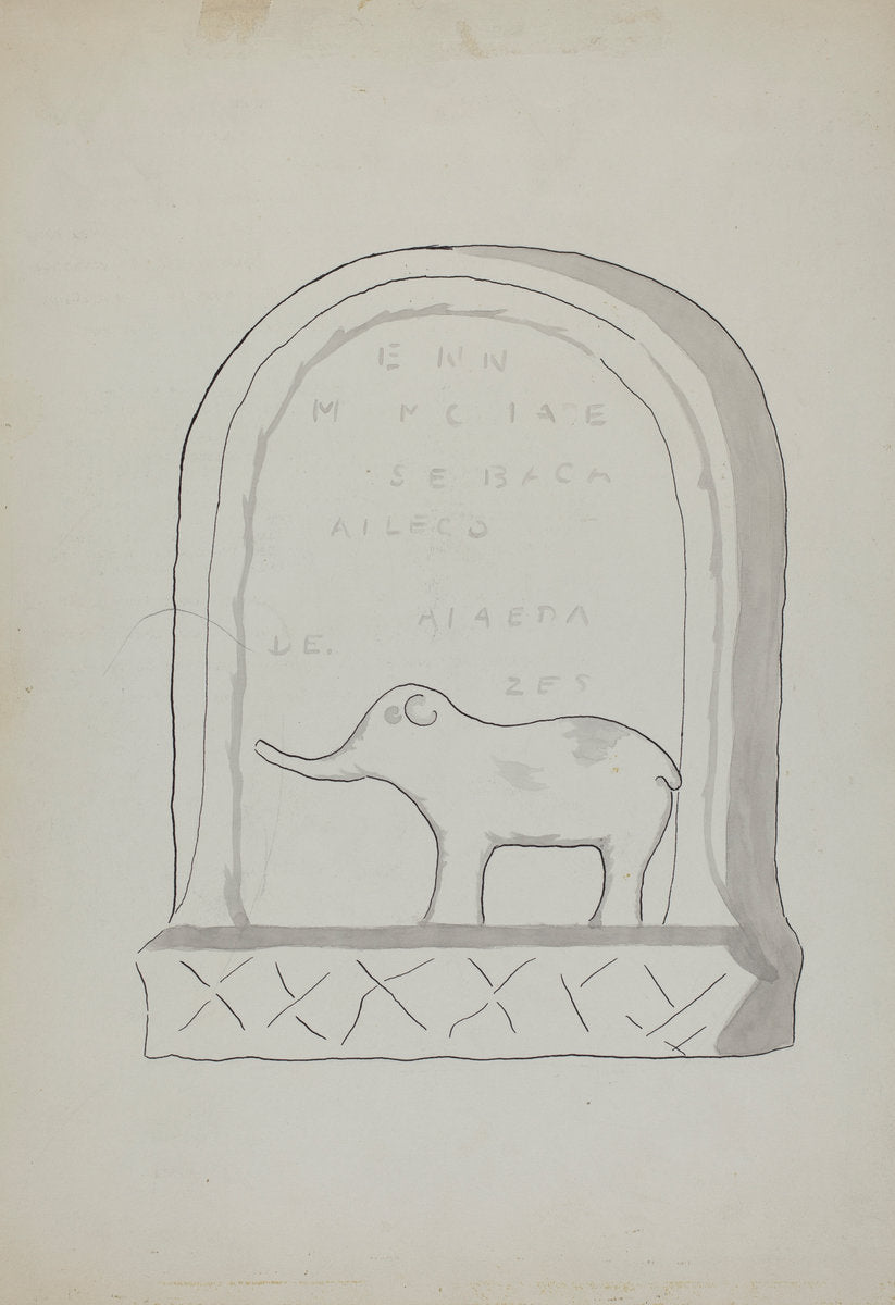 Tombstone by J. Henry Marley (American, active c. 1935), 16X12"(A3)Poster Print