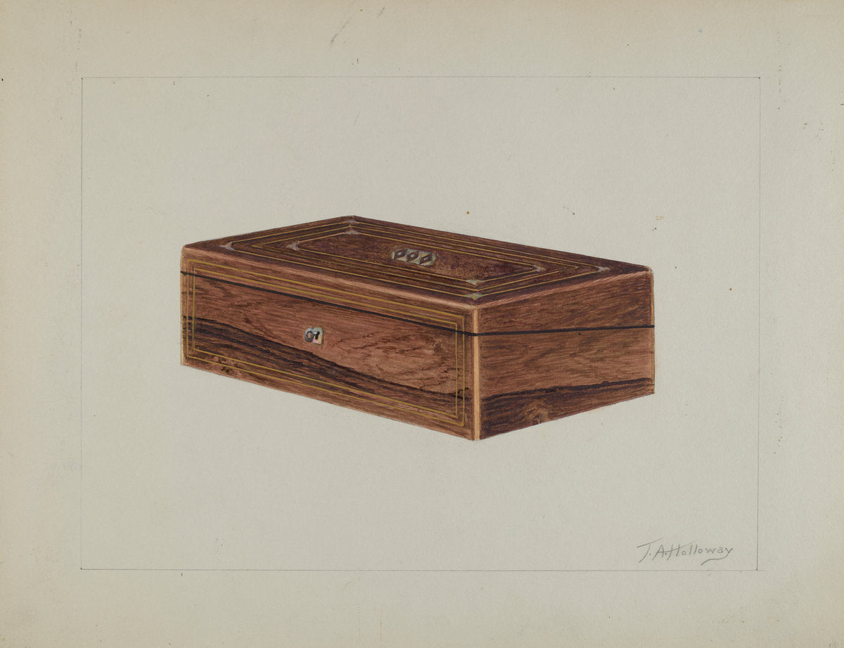 Folding Desk by Thomas Holloway (American, active c. 1935), 16X12"(A3)Poster Print