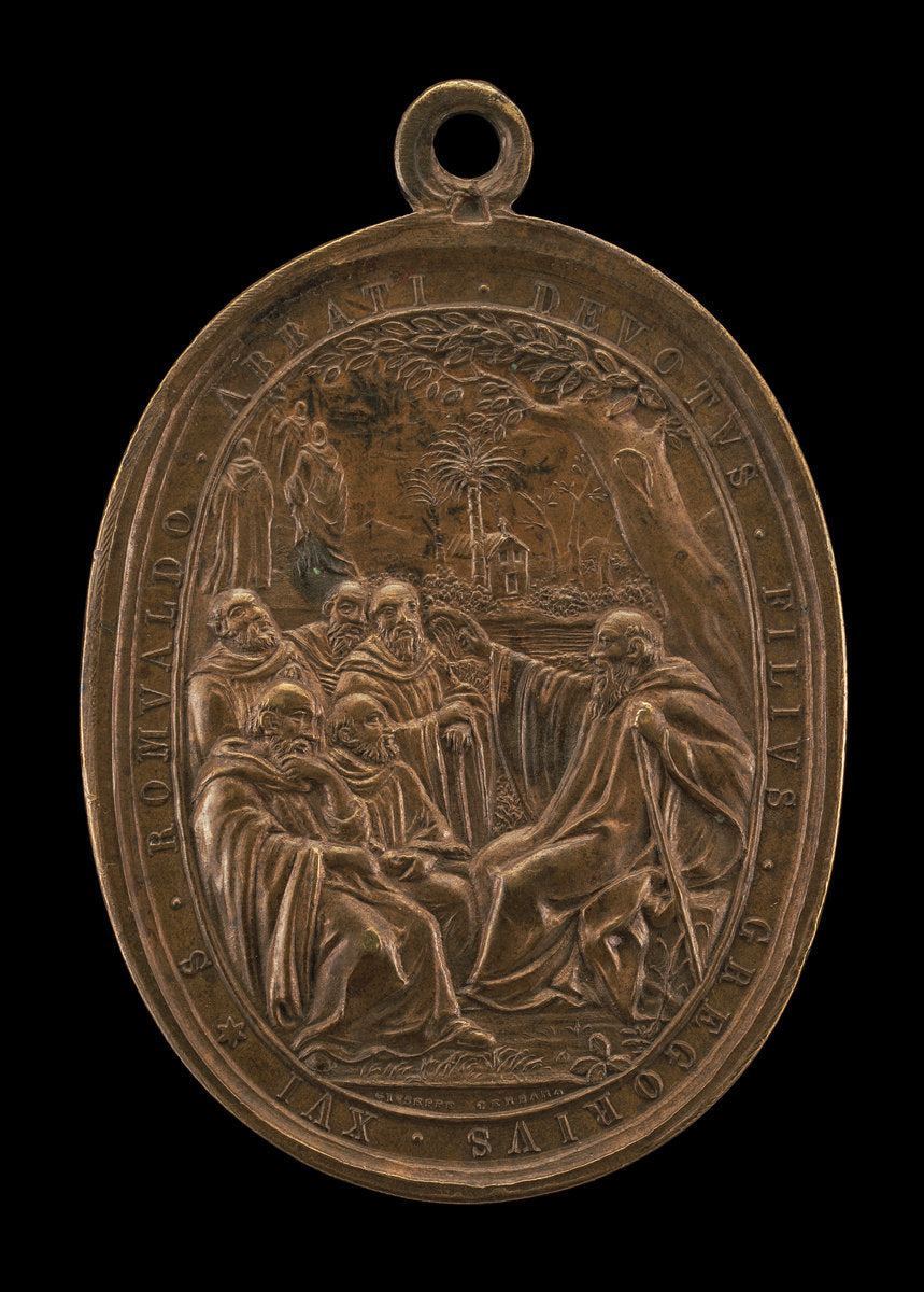 Saint Romuald, Founder of the Camaldolese Order [reverse] by Giuseppe Cerbara (Italian, 1770 - 1856), 16X12"(A3)Poster Print