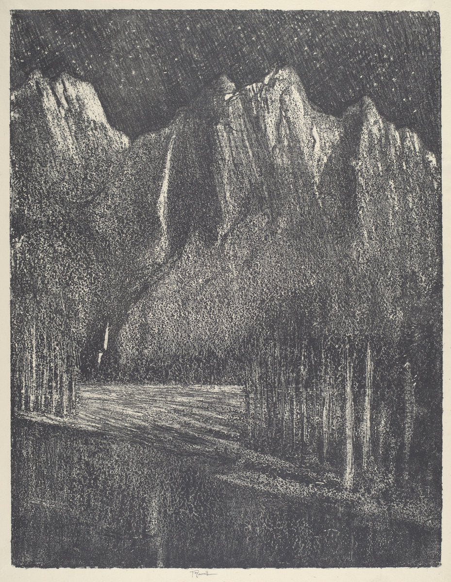 Night in the Yosemite by Joseph Pennell (American, 1857 - 1926), 16X12"(A3)Poster Print
