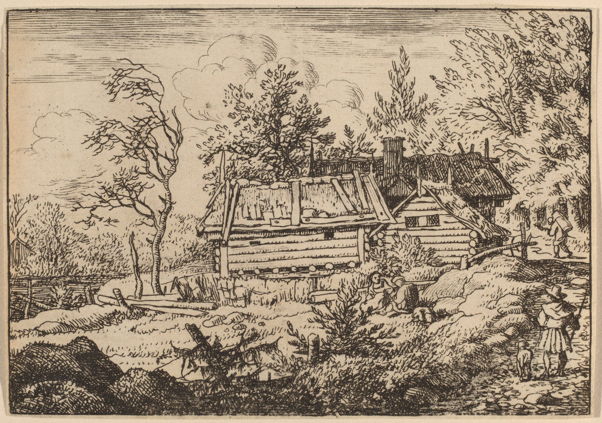Pilgrim with a Dog by Allart van Everdingen (Dutch, 1621 - 1675), 16X12"(A3)Poster Print