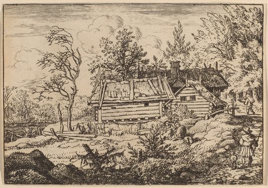 Pilgrim with a Dog by Allart van Everdingen (Dutch, 1621 - 1675), 16X12"(A3)Poster Print