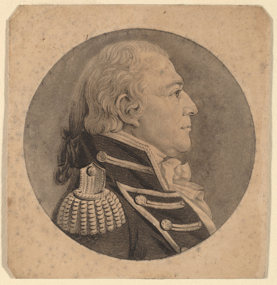 Thomas Tingey by Charles B. J. Févret de Saint-Mémin (French, 1770 - 1852), 16X12"(A3)Poster Print