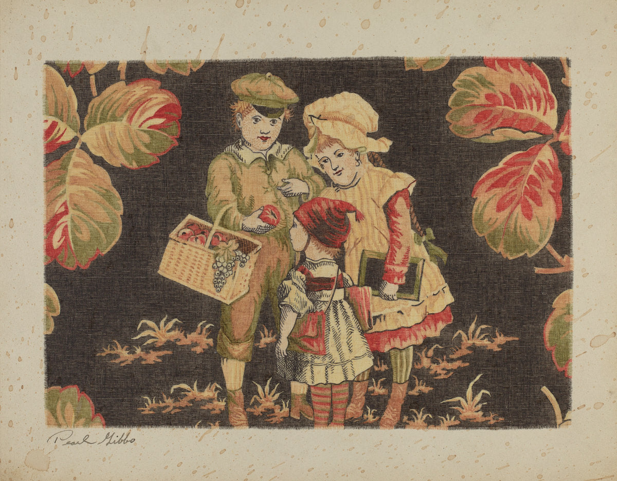 Printed Cotton by Pearl Gibbo (American, active c. 1935), 16X12"(A3)Poster Print