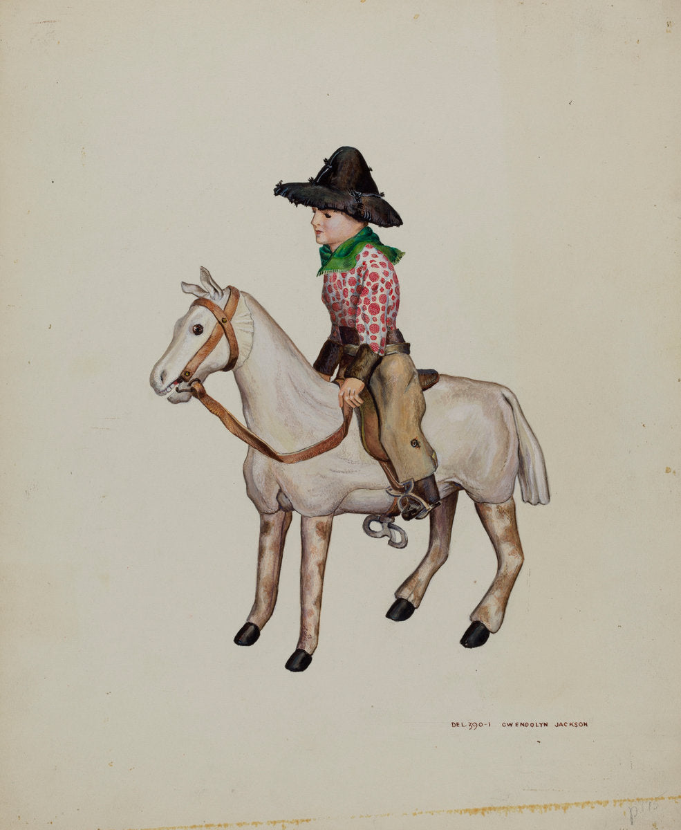 Mechanical Toy by Gwendolyn Jackson (American, active c. 1935), 16X12"(A3)Poster Print