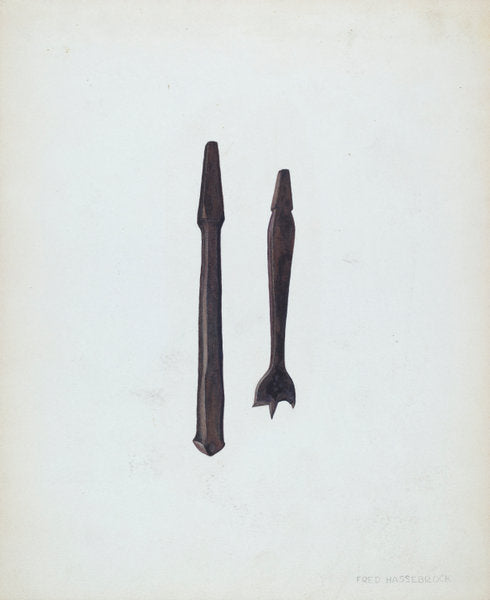 Bit and Countersink by Fred Hassebrock (American, active c. 1935), 16X12"(A3)Poster Print