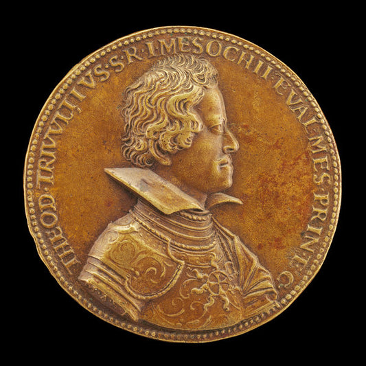Teodoro Trivulzio, 1597-1657, Prince of the Holy Roman Empire, Count of Mesocco and Valle Misolcina 1622 by Master M.A.S. (Italian, active mid 17th century), 16X12"(A3)Poster Print